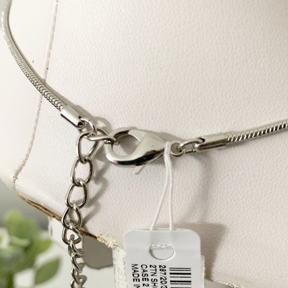 CHARTER CLUB Pave SilverGold Tone Pendant Necklace - Picture 3 of 6